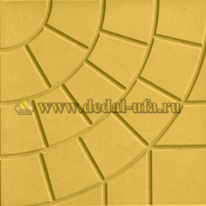 Тротуарная плитка Колодец желтый 350х350х50 мм