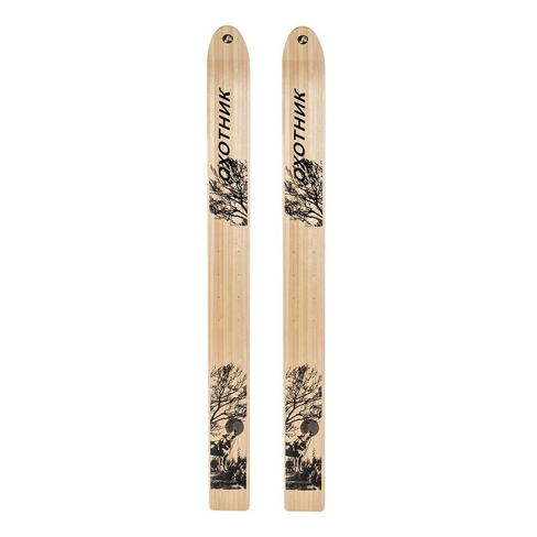 Лыжи деревянные Охотник 175 см без накладок Маяк