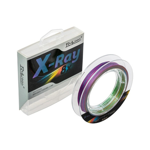 Леска плетеная X-Ray 8-x 150 м, цвет multicolor RUBICON 493150MC-008
