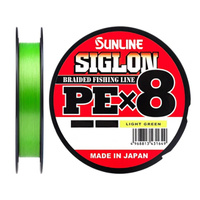 Шнур SIGLON PE×8 200M (Light Green) #0.3/5LB Sunline SIGLON PE×8 200M(Light Green) #0.3/5LB