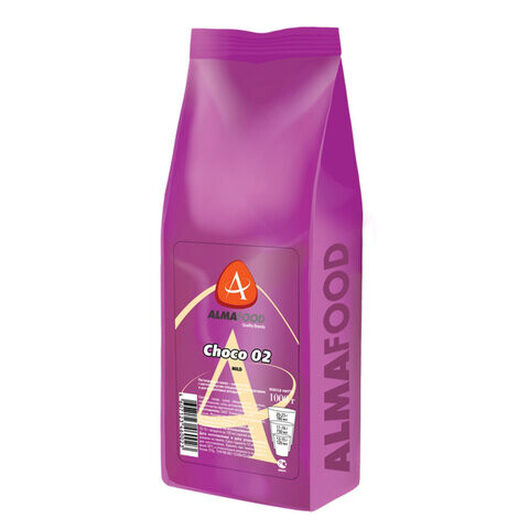 Какао-напиток ALMAFOOD "Choco 02 Mild" быстрорастворимый, 16% какао, 1 кг, ш/к 60023, 10336