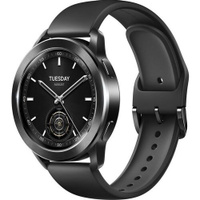 Смарт-часы Xiaomi Watch S3, 1.43", черный/черный [bhr7874gl]