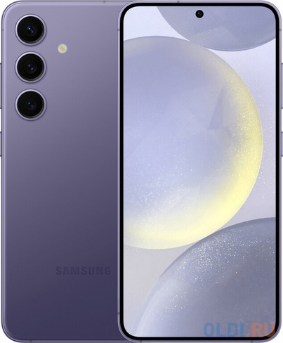 Смартфон Samsung SM-S921B Galaxy S24 5G 256Gb 8Gb фиолетовый моноблок 3G 4G 2Sim 6.2" 1080x2340 Android 14 50Mpix 802.11