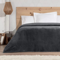 Мягкое простое одеяло для кровати Manterol, темно-серый