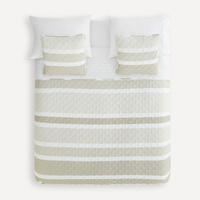 Двустороннее пуховое одеяло с чехлом на подушку в горошек. Basics El Corte Inglés, бежевый