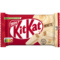 Шоколадный батончик KitKat 4 Fingers White, с белым шоколадом, 41,5 гр