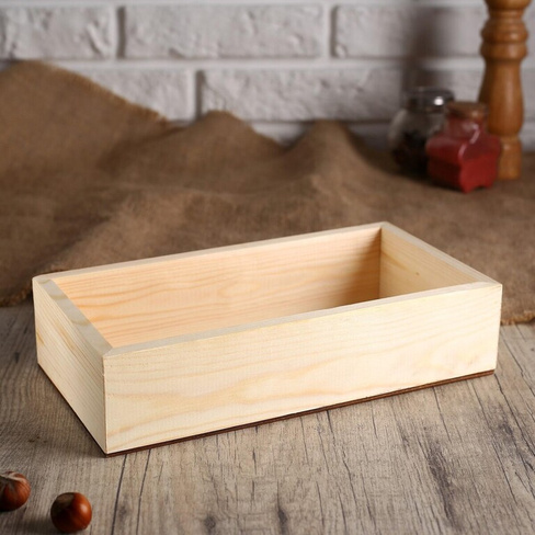 Салфетница деревянная, без покрытия, 24×11×7 см Дарим Красиво