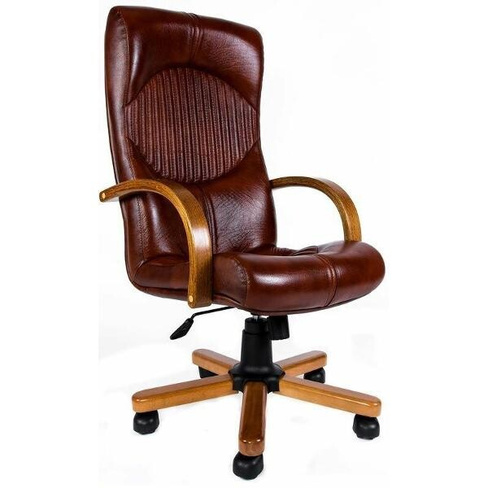 Кресло Евростиль Germes EX, искусственная кожа, коричневое (EX0468)