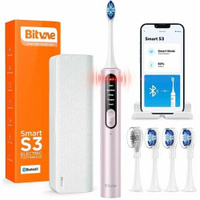 Зубная щётка электрическая Bitvae S3 Smart E-Toothbrush с поддержкой прилоложения для смартфонов, розовая