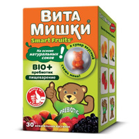 ВитаМишки Smart Fruits Bio+ пребиотик пастилки жевательные 30шт Funtrition S.A.S./ООО БиоВид