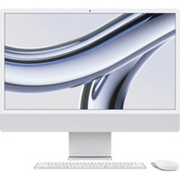 Моноблок Apple iMac A2874, 24", Apple M3 8 core, 8ГБ, 256ГБ SSD, Apple, macOS, серебристый [z195000c9]