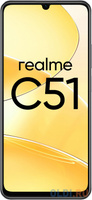 Смартфон Realme RMX3830 C51 128Gb 4Gb черный моноблок 3G 4G 2Sim 6.74" 720x1600 Android 13 50Mpix 802.11 a/b/g/n/ac NFC