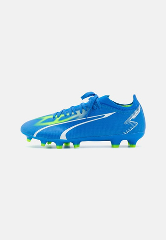 Кроссовки для мини-футбола с шипами Ultra Match Fg/Ag Puma, цвет ultra blue/puma white/pro green