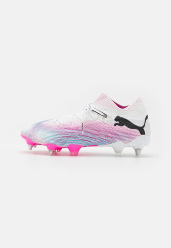 Футбольные бутсы с шипами Future Ultimate Mxsg Puma, цвет white/black/poison pink