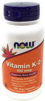 Витамин К-2 Now, 100 мкг, 100 капсул, 3 упаковки