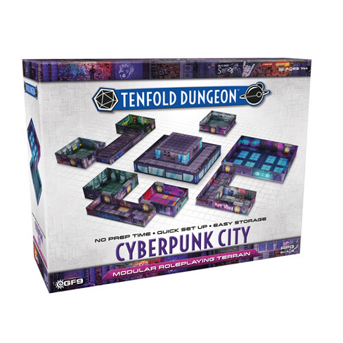 Коробка для хранения настольных игр Tenfold Dungeon: Cyberpunk City