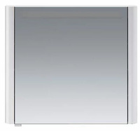 M30MCL0801FG Sensation, зеркало, зеркальный шкаф, левый, 80 см, с подсветкой, серый шелк, глянцевая,