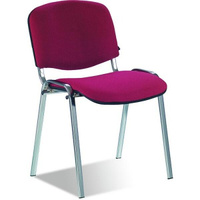 Стул офисный Easy Chair Easy Chair Rio (ИЗО) каркас хром, ткань бордовая
