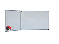 Доска двухэлементная boardSYS BOARDSYS EcoBoard 100х225 см магнитно-маркерная, алюминиевая рама левая