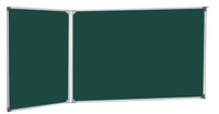 Доска двухэлементная boardSYS BOARDSYS 120х255 магнитная-меловая, левая алюминиевая рама, ДЭ1 - 255 Мл
