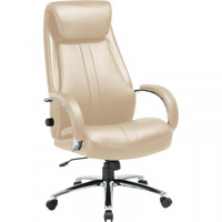 Кресло руководителя Easy Chair Easy Chair 572 TR бежевое, рециклированная кожа, металл
