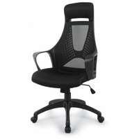Кресло руководителя Easy Chair Easy Chair 578 TC сетка/ткань черный, пластик черный