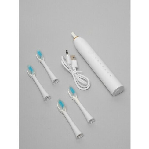 Электрическая зубная щетка Звуковая зубная щетка электрическая с 4 насадками и 6 уникальными режимами, Степень влагозащи