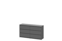 Модульная система "Денвер" Комод с ящиками (1,38м) Графит серый
