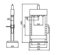 Пресс гидравлический Werther-OMA-651B (10 т)