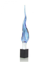 Blue Art Glass Form