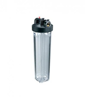 Корпус фильтра Гидротек для холодной воды 20BB 1 ВР (г) х 1 ВР (г) прозрачный