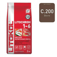 Затирка цементная Litokol Литохром C. 200 венге 2 кг