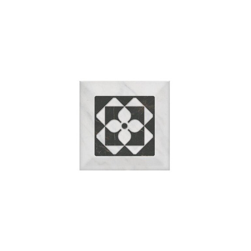 Плитка Kerama Marazzi Келуш Декор 3 грань черно-белый 9.8x9.8