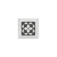 Плитка Kerama Marazzi Келуш Декор 3 грань черно-белый 9.8x9.8