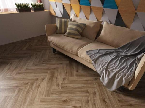 Кварцвиниловая плитка LVT Fine Floor Craft (Short Plank) Дуб Лувр FF-004