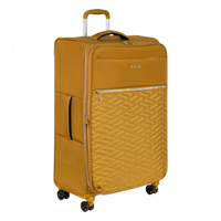 Р2007 (3-ой) Yellow желтый (28") чемодан тканевый облегченный большой POLAR