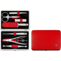Маникюрный набор Henckels Twinox Dauphine Red Z Comp, 7 предметов, расчески, средство для чистки ногтей, пинцет Nn, пилк