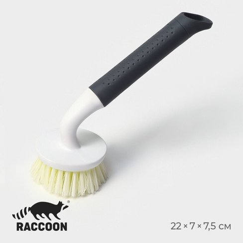Щетка для мытья посуды raccoon breeze, удобная ручка, 21×7,5 см, ворс 2,5 см Raccoon