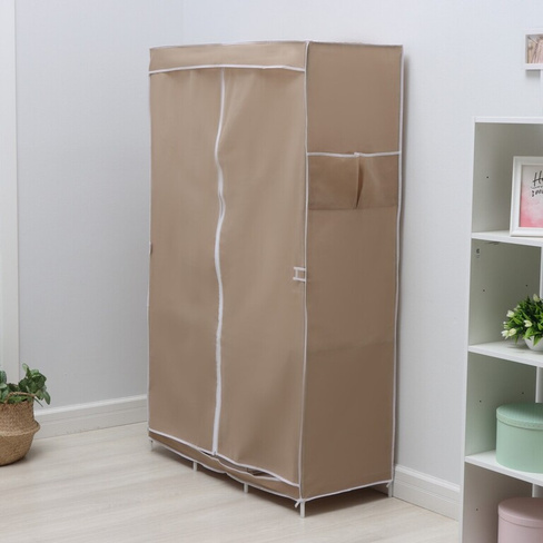 Шкаф тканевый каркасный, складной ladо́m, 103×45×165 см, цвет бежевый LaDо́m