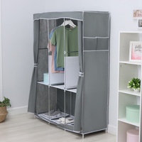 Шкаф тканевый каркасный, складной ladо́m, 125×45×168 см, цвет серый LaDо́m