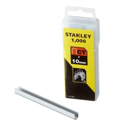 Скобы для степлера Stanley (1-CT106T) тип СТ 100 10 мм для кабеля (1000 шт.)