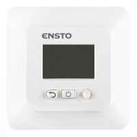 Терморегулятор электронный программируемый для теплого пола Ensto ECO16LCDJR белый