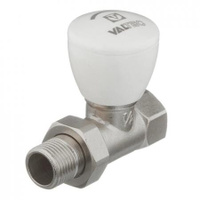 Клапан (вентиль) регулирующий ручной прямой VALTEC (VT. 008. N.04) 1/2 НР (ш) х 1/2 ВР (г) для радиатора