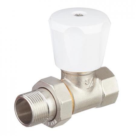 Клапан (вентиль) регулирующий ручной прямой VALTEC (VT. 008. LN. 05) 3/4 НР (ш) х 3/4 ВР (г) для радиатора