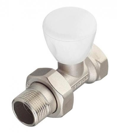 Клапан (вентиль) регулирующий ручной прямой Tiemme (3220016) 3/4 НР (ш) х 3/4 ВР (г) для радиатора