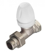 Клапан (вентиль) термостатический прямой Tiemme (3300013) 1/2 НР (ш) х 1/2 ВР (г) для радиатора