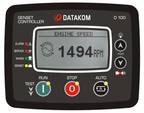Контроллер для генератора Datakom D-100 J1939 (подогрев дисплея)