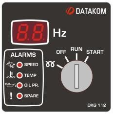 Ручной запуск генератора Datakom DKG-112 (12V energize to start)