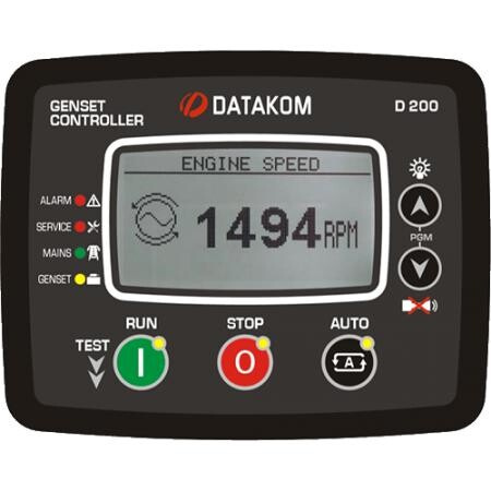Контроллер для генератора Datakom D-200 MK2 (MPU, подогрев дисплея)