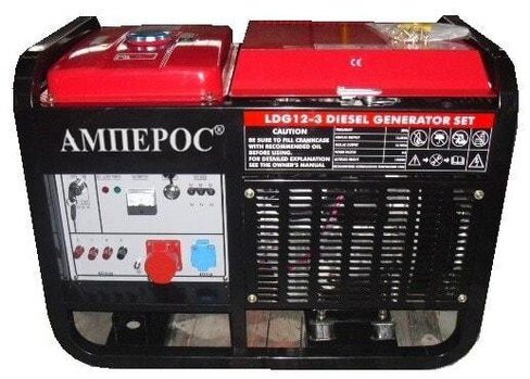 Дизельный генератор АМПЕРОС LDG 12-3 E с АВР